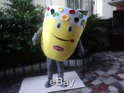 Advertising Drink Ice Cream Cup Mascot Costume Suits Cosplay Party Game Dress US