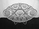 American Brilliant Cut Glass looping design large ice cream tray very showy