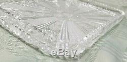 Antique American Brilliant Cut Glass Ice Cream Tray ABP Large Rectangle 14