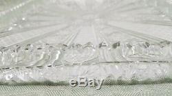 Antique American Brilliant Cut Glass Ice Cream Tray ABP Large Rectangle 14