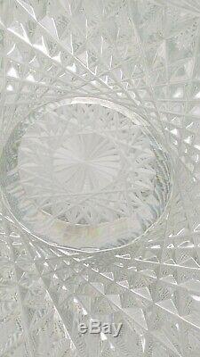 Antique American Brilliant Cut Glass Ice Cream Tray ABP Large Rectangle 14