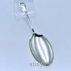 Antique French Large Ice Cream Serving Spoon Silver Plated Rocaille Louis XIV