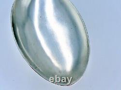 Antique French Large Ice Cream Serving Spoon Silver Plated Rocaille Louis XIV