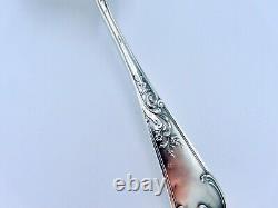 Antique French Large Ice Cream Serving Spoon Silver Plated Rocaille Louis XIV