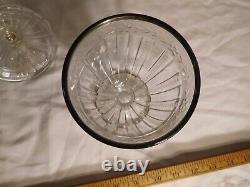 Antique Heisey LARGE 9-1/2 TALL Glass Ice Cream Bowl with Lid