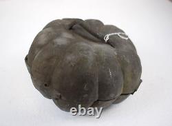 Antique Pewter Ice Cream Mold Large Pumpkin Banquet Size