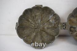 Antique Pewter Ice Cream Mold Large Pumpkin Banquet Size