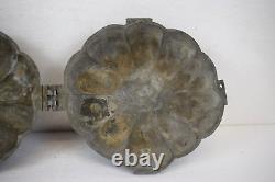 Antique Pewter Ice Cream Mold Large Pumpkin Banquet Size