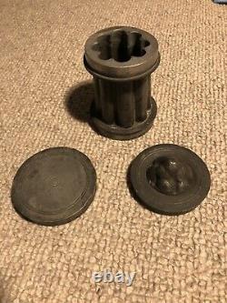 Antique Victorian 19th Century Pewter Ice-Cream 3 Piece Mould by Benham & Sons