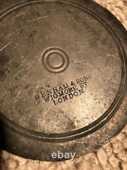 Antique Victorian 19th Century Pewter Ice-Cream 3 Piece Mould by Benham & Sons