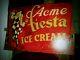 Antique Vintage Large Metal Dairy Double Sided Sign Acme Ice Cream