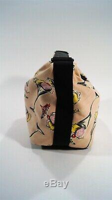 Authentic 2003 CHANEL Cruise Collection Ice Cream Motif Pink Canvas Hobo Bag