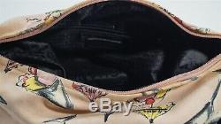 Authentic 2003 CHANEL Cruise Collection Ice Cream Motif Pink Canvas Hobo Bag