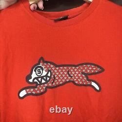 BBC Billionaire Boys Club Ice Cream T-shirt Running Dog Diamond Red Men's L
