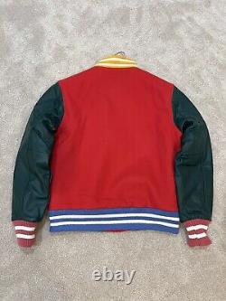 BBC Billionaire Boys Club Ice Cream Varsity Letterman Pharrell Red New L Jacket