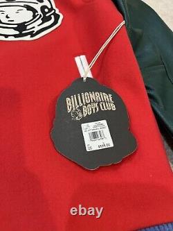 BBC Billionaire Boys Club Ice Cream Varsity Letterman Pharrell Red New L Jacket