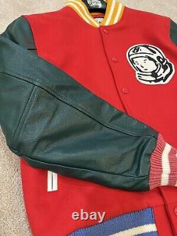 BBC Billionaire Boys Club Ice Cream Varsity Letterman Pharrell Red New L Jacket