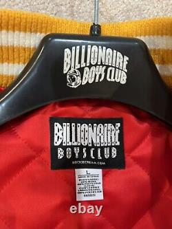 BBC Billionaire Boys Club Ice Cream Varsity Letterman Pharrell Red New L Jacket