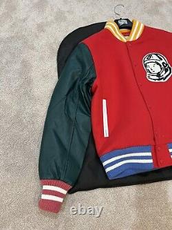 BBC Billionaire Boys Club Ice Cream Varsity Letterman Pharrell Red New L Jacket