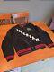 BBC Billionaire Boys Club Jacket Mens Size L Black White Red ICE CREAM Button