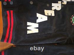 BBC Billionaire Boys Club Jacket Mens Size L Black White Red ICE CREAM Button