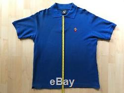 BBC/ICECREAM Billionaire Boys Club Spaceship Blue Polo Shirt Mens Size L Large