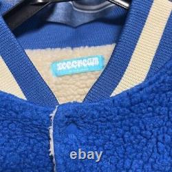 BBC Ice Cream Boa Varsity Jacket Blue Size L Spring Autumn Outer Rare from Japan