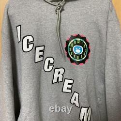 BBC Ice Cream Hoodie Pullover Brushed Back Gray Tone New L Size 22F Men