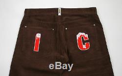BBC/Ice Cream IC Embroidered Corduroy Pants brown men's L