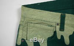 BBC/Ice Cream IC Embroidered Drip Denim Pants green men's L