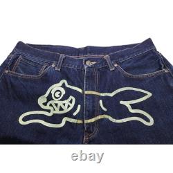 BBC Ice Cream Running Dog Denim Pants Navy Luminous Size L Used