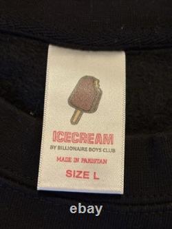 BBC billionaire boys club ice cream running dog vintage black Crewneck large