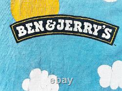 BEN & JERRY'S Euphoria T-Shirt Woody Jackson Tie Dye Vintage Anvil Cotton Sz L