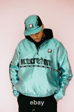 BILLIONAIRE BOYS CLUB ICE CREAM IRIDESCENT 1/4 ZIP JACKET Size 2xl $185 nwt new