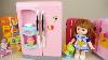 Baby Doll Big Refrigerator Toy And Play Doh Ice Cream With Pororo