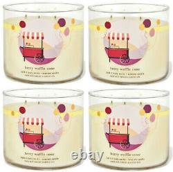 Bath And Body Works Ice Cream Bar 3-wick Candle 14.5 Oz (set Of 4)