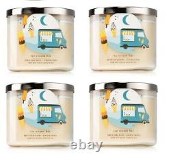 Bath & Body Works Ice Cream Bar 3-wick Scented Candle (lot 4 Pcs)