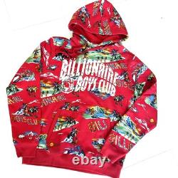 Bbc Ice Cream All-Over Graphic Pullover Hoodie Red Size L