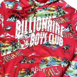 Bbc Ice Cream All-Over Graphic Pullover Hoodie Red Size L