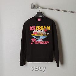 Bbc Ice Cream Crewneck Sweatshirt Parlour Graphic Moon L/s Black Crew M L XL