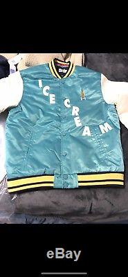 Bbc Ice Cream Mens Retro Varsity Teal Jacket Large