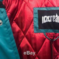 Bbc Ice Cream Mens Streetwear Retro Varsity Teal Jacket S M L XL XXL
