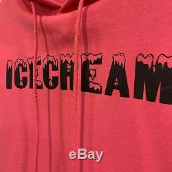 Bbc Ice Cream Text Logo Pullover Hood Sweatshirt Infinite Hot Pink Hoodie