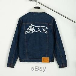 Bbc Icecream Mens Streetwear Running Dog Classic Denim Jacket S-2xl