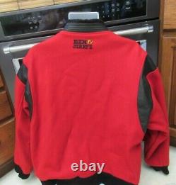 Ben & Jerry's Ice Cream 1980's 1990's varsity jacket Men's XL Leather Wool Mint