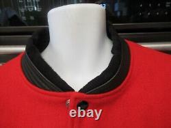 Ben & Jerry's Ice Cream 1980's 1990's varsity jacket Men's XL Leather Wool Mint
