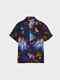 Billionaire Boys Club BBC BB Blindspot SS Woven Black Multicolor 821-2600 NWT