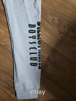Billionaire Boys Club Bbc Jogger Sweatpants Grey Leg Logo Sz. Large