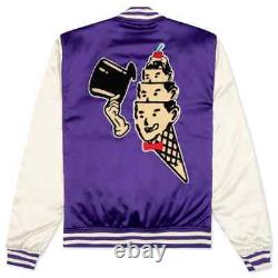 Billionaire Boys Club ICE CREAM Hoodini Jacket Acai Purple White 421-1400 NWT