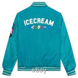 Billionaire Boys Club ICE CREAM Knight Jacket Biscay Bay Blue Wool Leather
